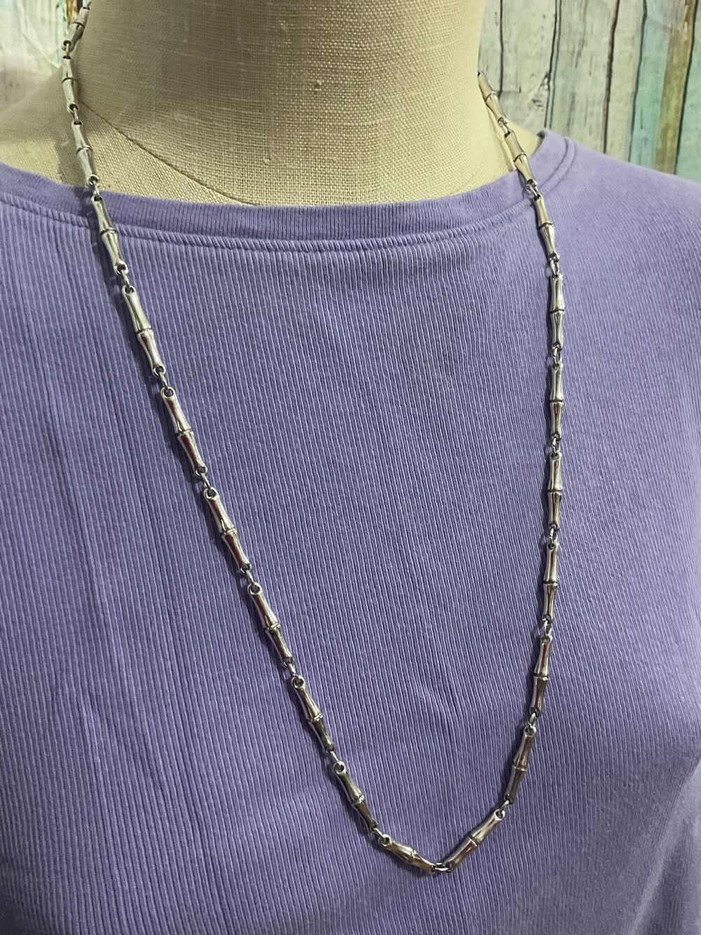Vintage Chain Necklace Silver